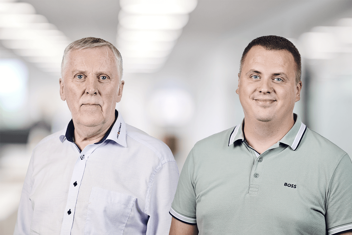 Arne Thorsen og Rene Saabye i et foto 1200 x 800