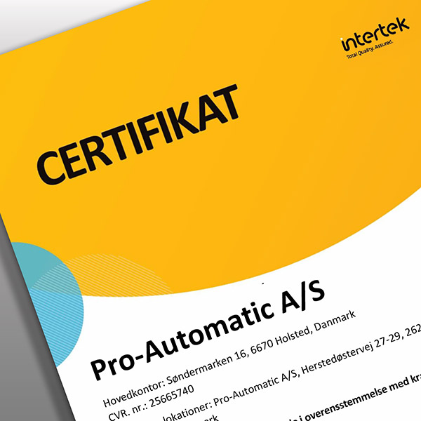 ISO 14001 certificering miljoeledelse pro automatic